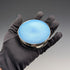 1926 British Antique Blue Guilloche Enamel Sterling Silver Jewelry Box 120g